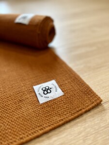 Esterilla 100% Algodón Ecológico Antideslizante Naranja